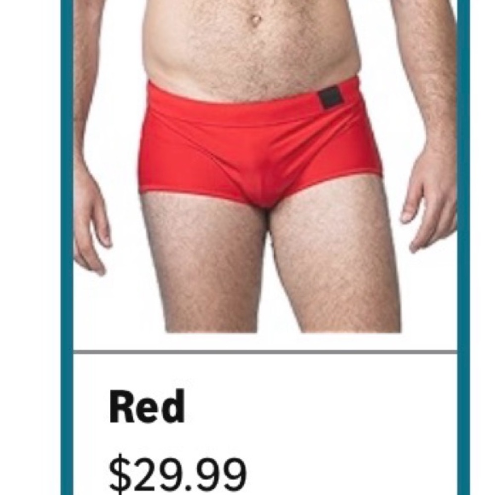 Dollcake Bold Red Swim Trunks